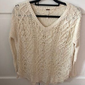 Free People Cable Knit Sweater